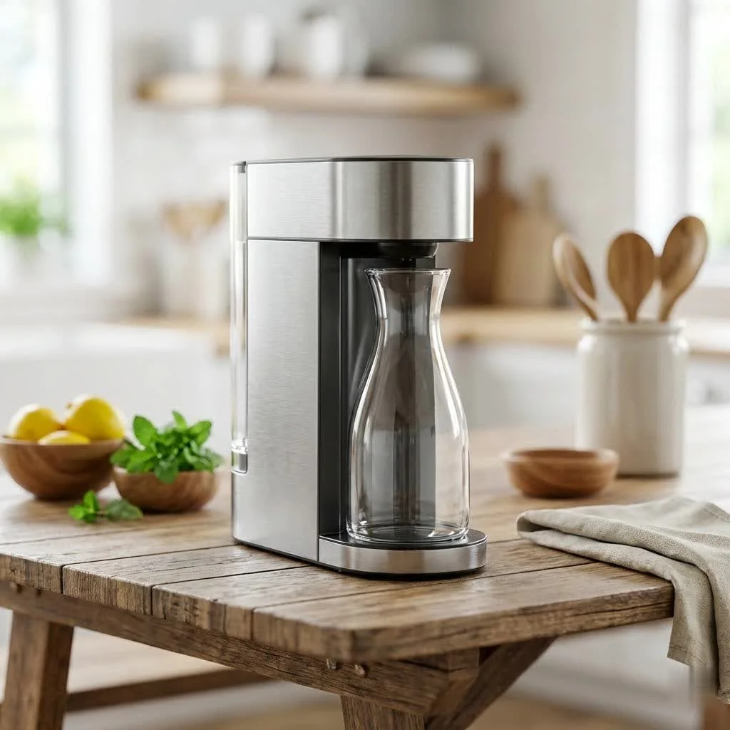 Ceramic water purifier filtering water